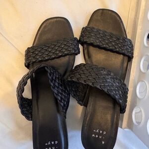 Black Braided Women's Sandals